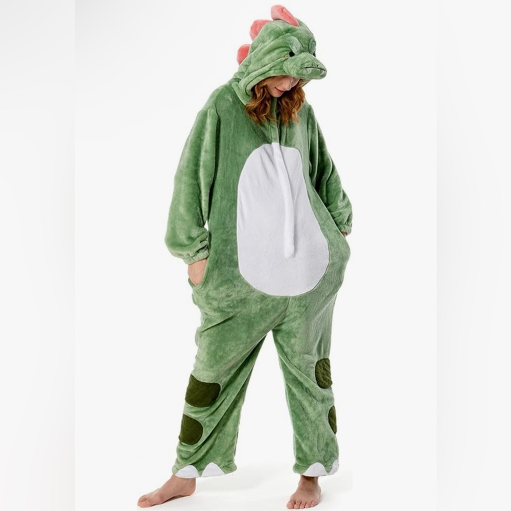 Green Dinosaur Plush Onesie